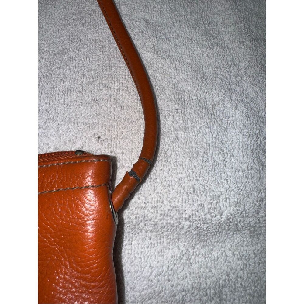 Tignanello Orange Gen Leather Small Crossbody Bag - Picture 5 of 11